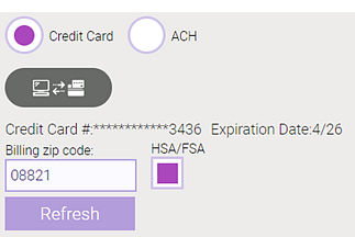 HSA checkbox in register